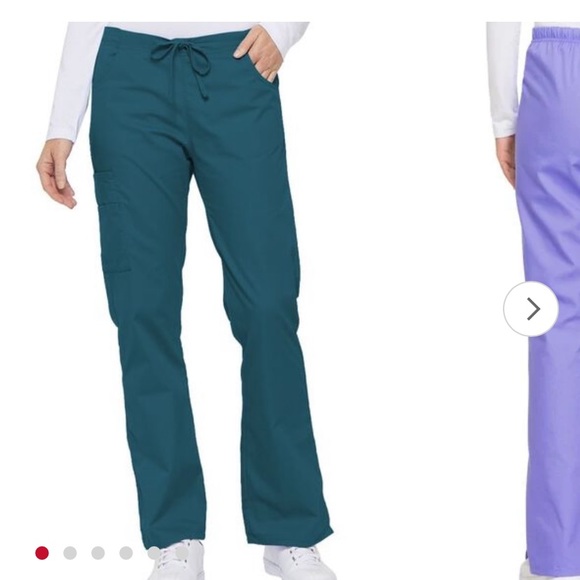 Dickies Scrub Pants in Caribbean Blue - Picture 2 of 5